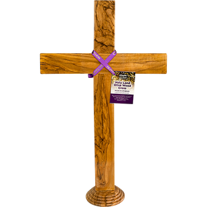 20" Olive Wood Standing Cross