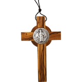 Saint Benedict 3" Cross Necklace - Small back