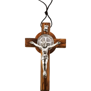 Saint Benedict 3" Cross Necklace - Small