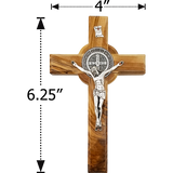 Saint Benedict 6.25" Wall Cross - Large dimensions
