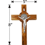 Saint Benedict 8" Wall Cross - Extra Large