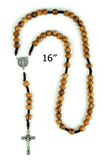 Olive Wood Rosary Saint Benedict