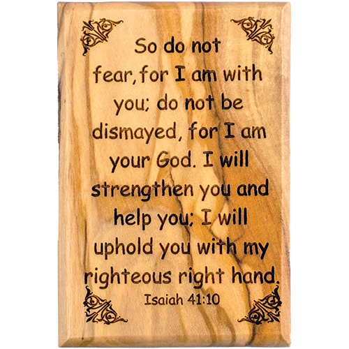 Bible Verse Fridge Magnets, Do Not Fear - Isaiah 41:10, 1.6