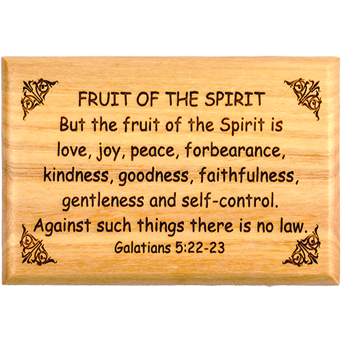 Bible Verse Fridge Magnets, Fruit of the Spirit - Galatians 5:22-23, 1.6