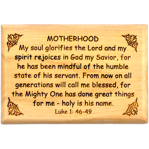 Bible Verse Fridge Magnets, Motherhood - Luke 1:46-49, 1.6