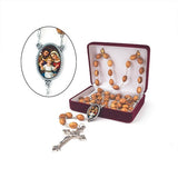 Holy Family (Dark) Jesus Olive Wood Rosary
