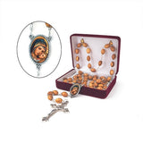 Madonna and Child Olive Wood Rosary