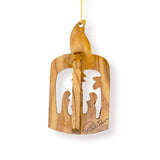 Candle Nativity, 3D Olive Wood Christmas Ornament