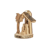 Holy Land Olive Wood Ornament - Nativity and Star