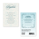 Olive Wood Baptism Boy Comfort Angel