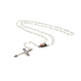 Mother of Pearl Catholic Rosary, Our Lady of Perpetual Help Medal