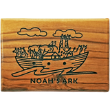 Noah's Ark Olive Wood Magnet