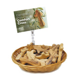 Medium Certified Holy Land Olive Wood Handheld Comfort Cross from Israel