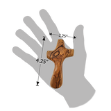 Large Deluxe Comfort Cross in Gift Box with Meditation Booklet