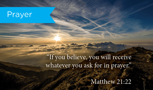 Prayer, Matt 21:22, Pass Along Scripture Cards, Pack 25