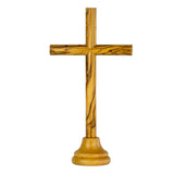 7" Olive Wood Standing Cross