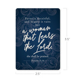 A woman that fears the Lord - Proverbs 31:30 - Scripture Magnet