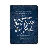 A woman that fears the Lord - Proverbs 31:30 - Scripture Magnet