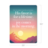 His favor is for a lifetime - Psalm 30:5 - Scripture Magnet