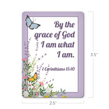 By the Grace of God I Am What I Am - 1 Corinthians 15:10 - Scripture Magnet