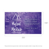 Children's Pass Along Scripture Cards - God is My Rock, Pack of 25 -With Stand