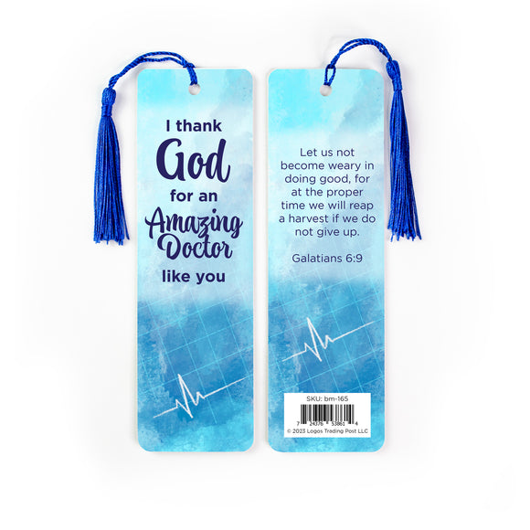 Amazing Doctor Tasseled Bookmark – Galatians 6:9