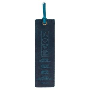 Love Leather Bookmark – 1 Cor. 13