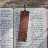 Trust in the Lord Leather Bookmark – Pro. 3:5-6