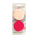 Makeup Puff Tan & Red - Be Joyful, 1 Thess 5:16