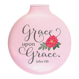 Travel Hairbrush Pink - Grace, John 1:16