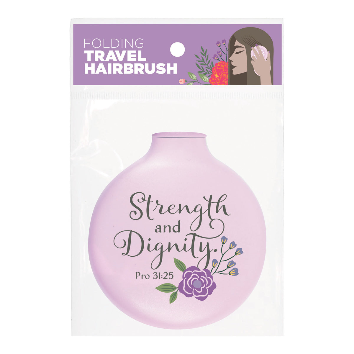Travel Hairbrush Purple - Strength, Pro 31:25 – Logos Trading Post ...