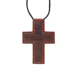 Raised to Life Leather Car Charm - Romans 8:11