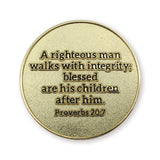 Father's Appreciation Gold Plated Challenge Coin