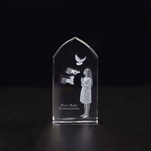 3D Art Crystal, First Holy Communion – Girl