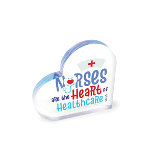 Nurses Acrylic Heart Plaque – Gal 6:9