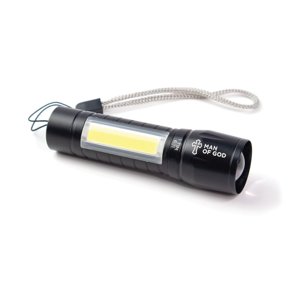 Man of God, 1 Tim 6:11 - USB Rechargeable 3 Mode LED Flashlight in Tin ...