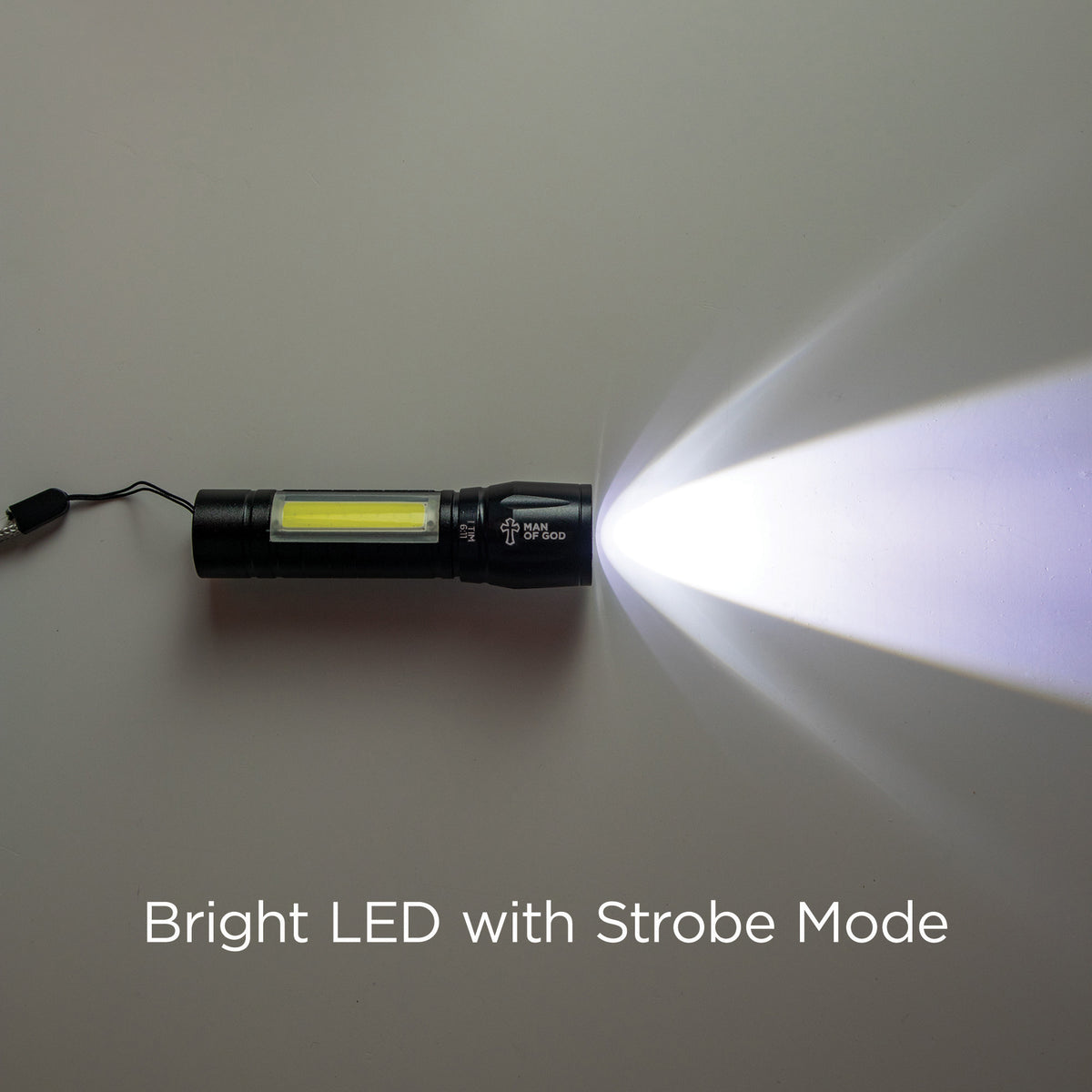 Man of God, 1 Tim 6:11 - USB Rechargeable 3 Mode LED Flashlight in Tin ...