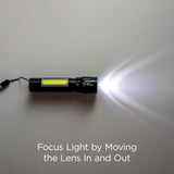 Man of God, 1 Tim 6:11 - USB Rechargeable 3 Mode LED Flashlight in Tin Box