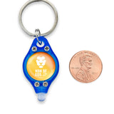 Mini Keyring LED Flashlight – Blue/Orange, Man of God, 1 Tim 6:11