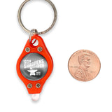 Mini Keyring LED Flashlight – Red/Black, Iron Sharpens Iron, Prov 27:17