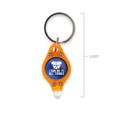 Mini Keyring LED Flashlight – Orange/Blue, I Can Do All Things, Phil 4:13