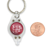 Mini Keyring LED Flashlight – White/Red, Full Armor of God, Eph 6:11