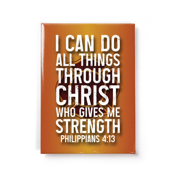 Firefighter - Philippians 4:13 - Fridge Scripture Magnet