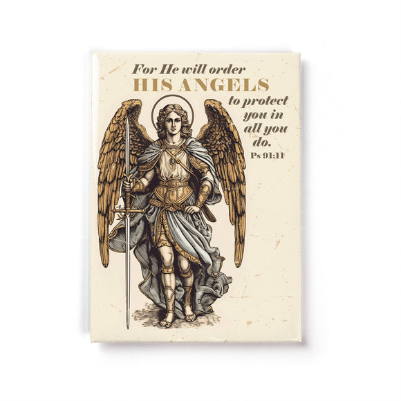 Guardian Angel - Psalms 91:11 - Fridge Scripture Magnet
