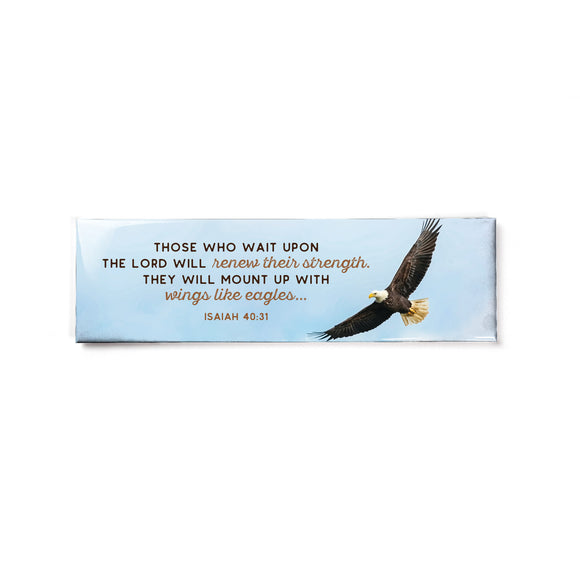 Eagle - Isaiah 40:31 - Large Fridge Scripture Magnet