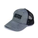 Ball Cap - Strong and Brave, Joshua 1:9 - Heather Grey and Black