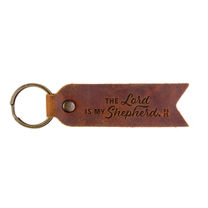 My Shepherd Leather Fob Keychain – Ps 23