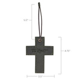 Trust in the Lord Leather Wall Cross – Pro 3:5