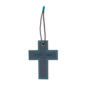 Be Still and Know Leather Wall Cross – Ps 46:10