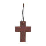 Raised to Life Leather Wall Cross – Romans 8:11